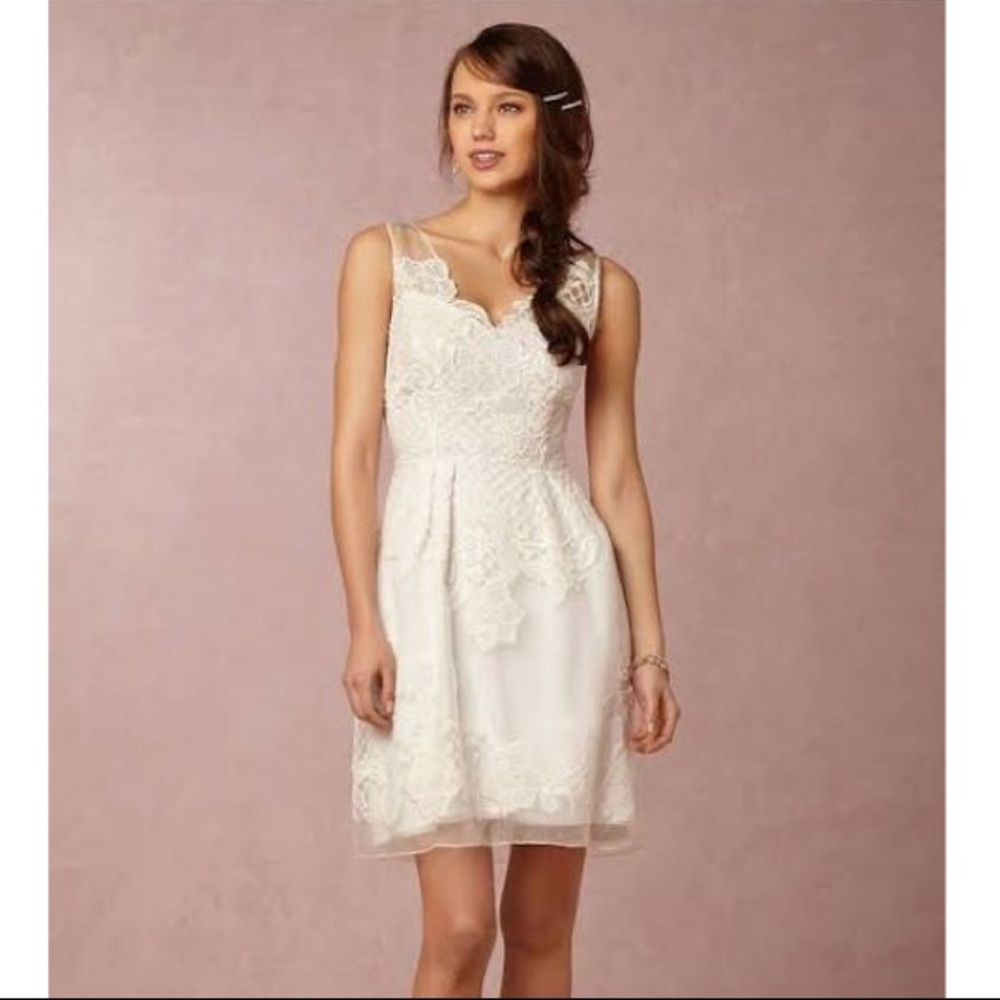 Yoana Baraschi Celestina ivory lace silk dress 2